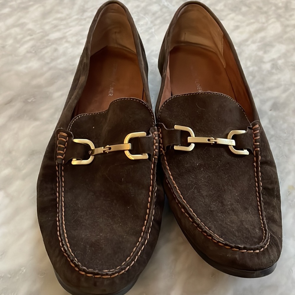 Donald/Pilner Men’s Chocolate Brown, Suede Loafers, size 13